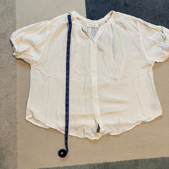 Velvet cotton gauze top size S - Picture 6 of 7